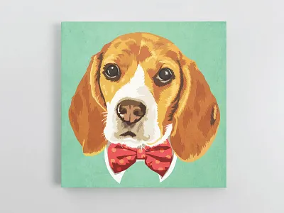 Beagle Vector art beagle canvas cute animal cute dog design dog dog art dog illustration dogs graphic design illustrator pet pets print vector vector art vector illustrator