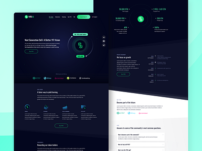 DeFi Website crypto cryptocurrency defi design finance fintech fintech branding grid icon layout logo responsive responsive web design responsive website ui uiux ux website website design yield farming
