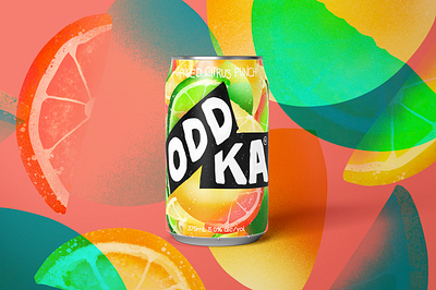 ODD KA spiked citrus PUNCH! beveragebranding branding can candesign design drinkbranding energy drink energy logo hardpunch hardseltzer logo logodesign spikedpunch spiritbranding vodka vodkabrand vodkabranding