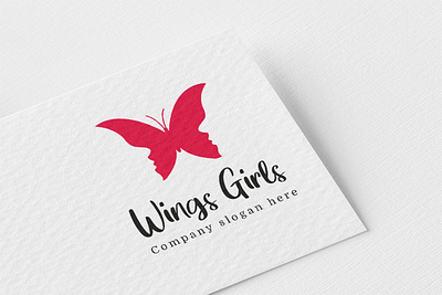 Wings Girls butterfly butterfly logo girls logo wing