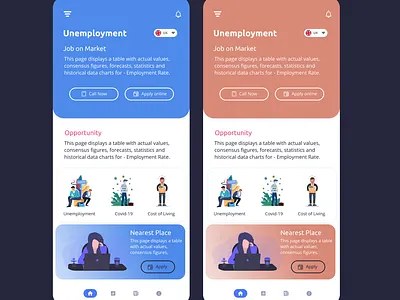Job app mobile app mobile ui