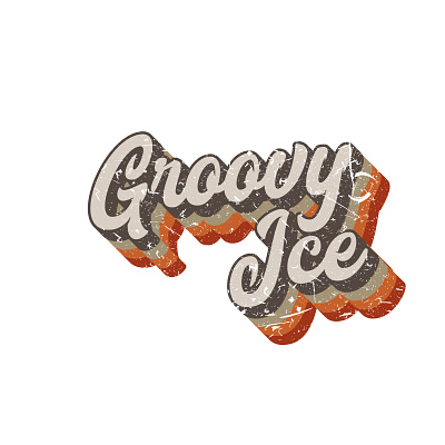 Groovy Ice adobe branding colorful dribbble grudge logo logo design typography vintage