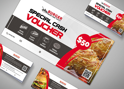 Isometric Burger Gift Voucher Design Template best design download free get good graphicdesign mockup new psd psd download