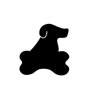 Dog piece 2d animal black blackandwhite creativity cute design dog dog illustration dog logo flat graphicdesign illustration inspiration logo minimal photoshop vector