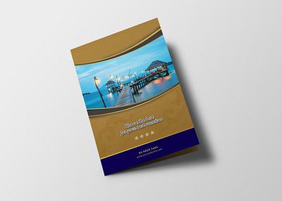 Hotel Resort Bi-Fold Brochure Design Template best design download free get good graphicdesign mockup new photoshop psd psd mockup