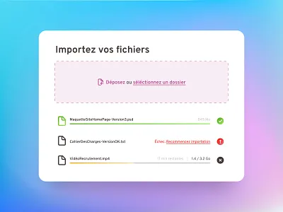 Daily UI #31 - Files Upload colors daily 100 challenge daily ui design figma files files upload gradient mash gradient ui upload