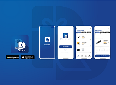 RD STORE APP branding graphic design ui ux web design