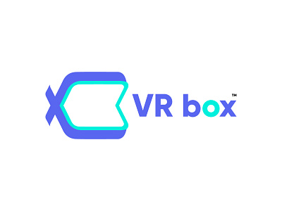 Virtual Reality Logo Design VR box abstract logo brand identity brand mark branding creative logo logo logo design logodesign logomark logos logotype minimal minimalism minimalist modern logo vr vr box vr logo vroom x letter logo