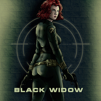 Black Widow black widow illustration marvel