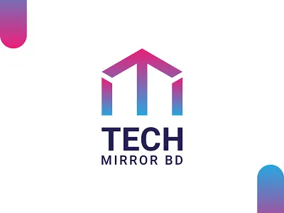 Tech Mirror BD - Logo Exploration app branding business logo creative design icon identity illustration logo logotype mark minimalist modern logo tech logo tech mirror bd technology logo tm letter logo vector web youtube logo