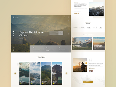 Mountain Exploration blog dashboard design design exploration landingpage mountains ui uidesign user experience userinterface ux