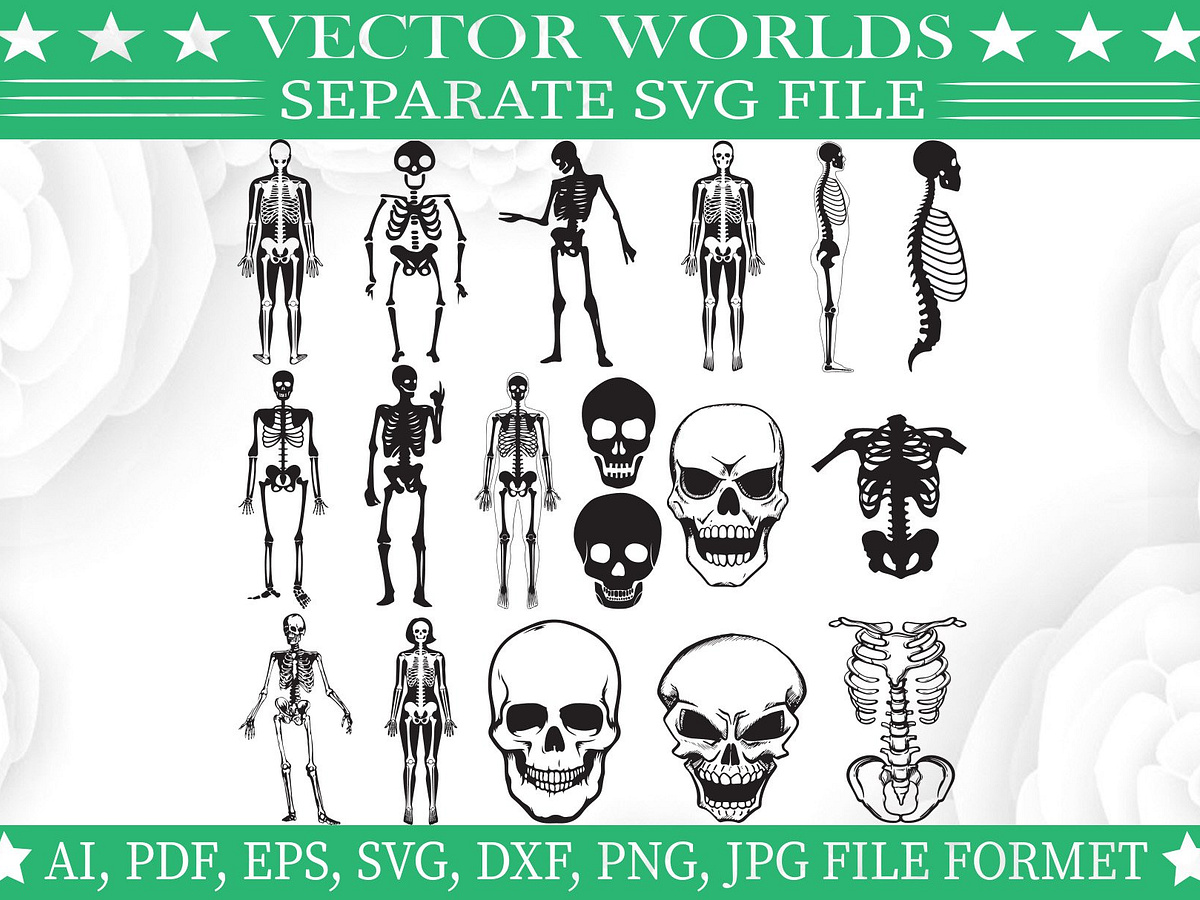 Skeleton Man Svg, Man, Woman Svg by SetaraAsma on Dribbble