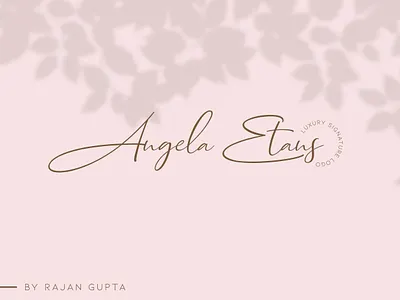 Angela Etans Logo Design branding concept branding design design illustrator logo logo mark logo mark symbol typography