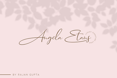 Angela Etans Logo Design branding concept branding design design illustrator logo logo mark logo mark symbol typography