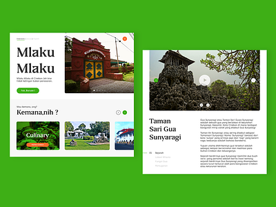 Mlaku Mlaku - Web Tour Guidelines design designer flat layout ui uidesign uiux website