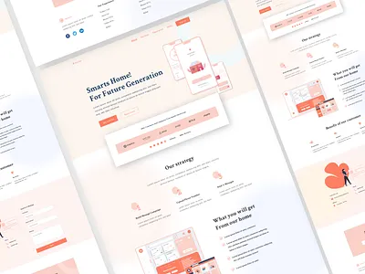 Smart home website agency agency landing page agency website app branding design graphic design illustration landing page logo product design templatedesign ui ux vector visual design web web design webdesign website