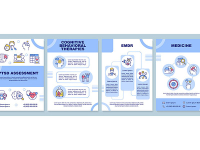 Recovery from PTSD brochure template by bsd studio on Dribbble