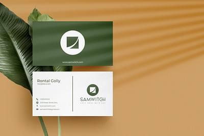 Samwitch B-Card Design branding concept branding design business card design businesscard design elegant business card illustrator logo logo mark symbol luxury business card
