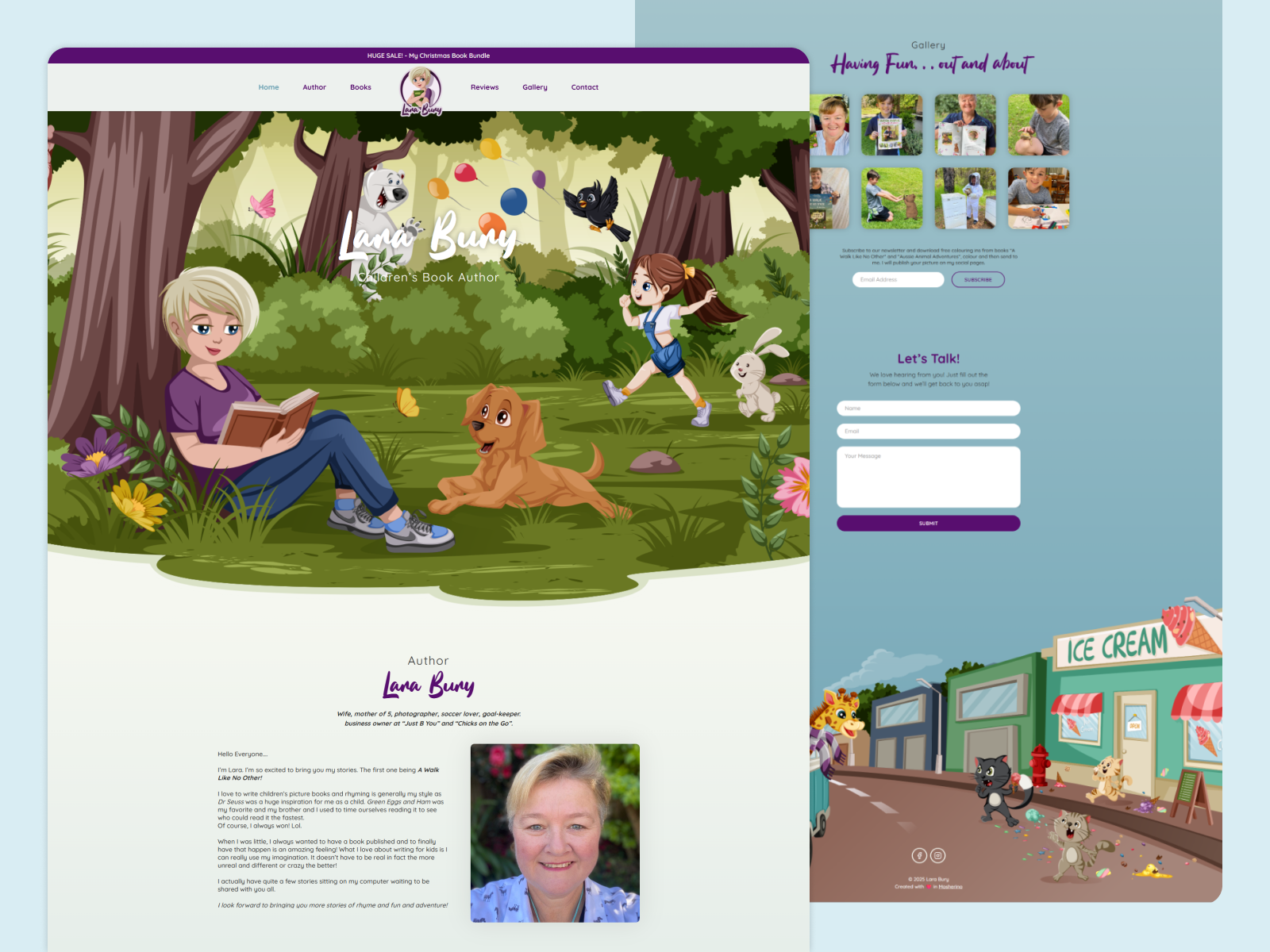 Lara Bury Children’s Book Author Website books character design children book illustration childrens illustration design figma illustration kids kids book landingpage picture book vector webdesign webflow