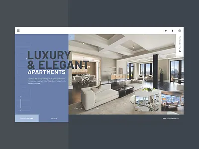 UI Exploration abstract app appartment blue concept design interface luxury rent ui userinterface ux xd