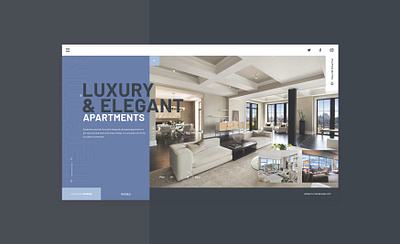 UI Exploration abstract app appartment blue concept design interface luxury rent ui userinterface ux xd