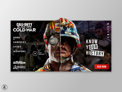 Call of Duty: Black Ops Cold War - Website Concept call of duty call of duty black ops call of duty cold war cold war design design inspiration gaming gaming website pc playstation ui ui trends ux ux trends video games videogame videogames web design webdesign xbox