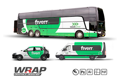 VEHICLE WRAP MOCKUP carwrap citycar design print van vector vehicle