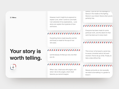 30 Day Challenge - Day 18 30 day challenge 30 days of design 30daychallenge 30daysofdesign hero hero image hero section stories story storytelling ui ui design web web design webdesign website