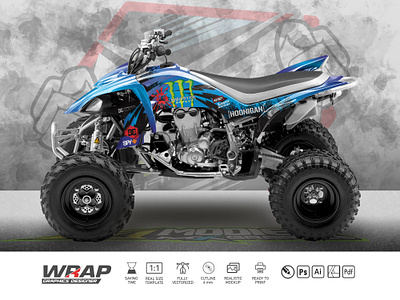 ATV YFZ 450 450 atv decal design print vehicle wrap yamaha yfz