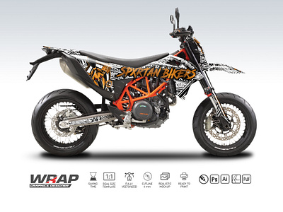 ktm 690 spartan 690 decal design ktm print spartan sticker vector wrap