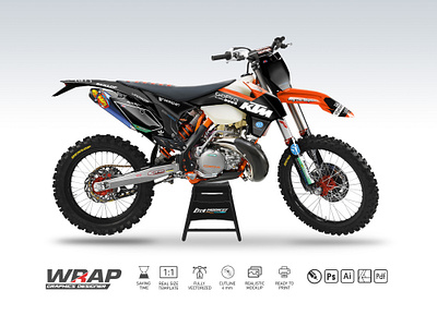 KTM 300 XCW 2014 01 copy 300 decal ktm motorcross motorcycle mxgraphics sticker vinyl wrap