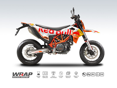 ktm 690 redbull design design print ktm redbull vector vinyl wrap