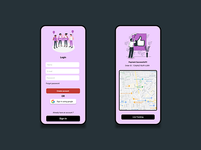 Ecommerce app - UI app app design clean ui concept concept design design ecommerce ecommerce app ecommerce design flat login minimal payment sign in sign up signup simple clean interface ui ux