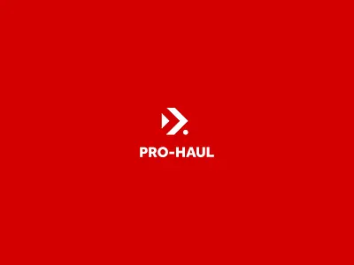 PRO-HAUL branding design flat identity logo minimal