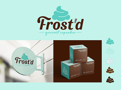 Daily Logo Challenge // #18 Cupcake - Frosted bakery branding cupcake daily logo challenge frosted logo