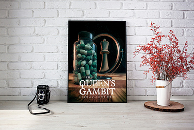 THE QUEEN´S GAMBIT chess digital illustration poster art poster design poster film posters