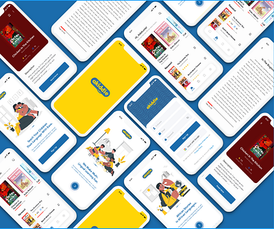 Akiddie Mobile App childrens book design ui ux