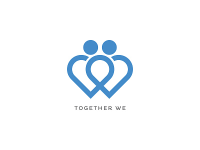 Together We Logo Concept branding creative design graphic design logodesign logotype minimal minimalist minimalist logo minimalist logo design