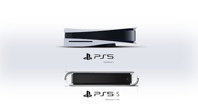 PS5/PS5 Slim Comparison console consolegaming design designsketch digitaldrawing digitalsketch gaming hardware industrialdesign mockup playstation playstation5 procreate productdesign ps5 redesign sketch sony