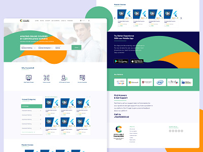 Courseintelli - Online courses platform app concept color courses design education learn learning learning platform mooc typography ui ui design ui design inspiration ux ux design ux، ui