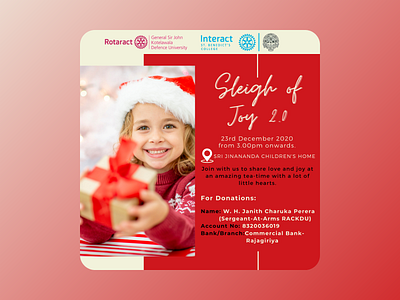 Sleigh of Joy 2.0 design illustration inforgraphics posters volunteering