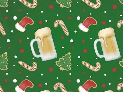Custom Christmas Pattern christmas illustration procreate