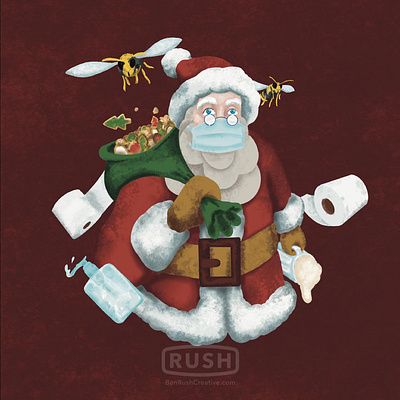 Santa 2020 Christmas Illustration christmas illustration procreate santa