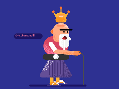 King illustration design adobe animation animator cartoon character designer designs funny illustration illustrator vector