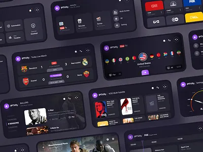 IPTVify App Ui Design app appdesign design dribbble iptv live tv movies trend ui uidesign