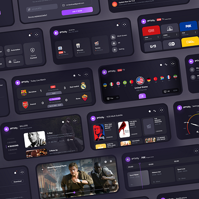 IPTVify App Ui Design app appdesign design dribbble iptv live tv movies trend ui uidesign