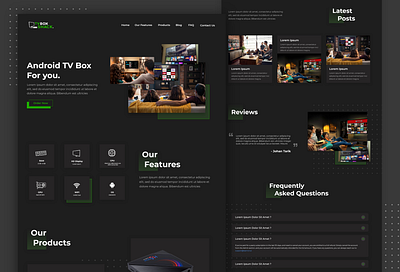 TV Box Shack - Website Design adobe xd adobexd appdesign branding ecommerce design mockup photoshop uiinspiration uiux ux webdesign website