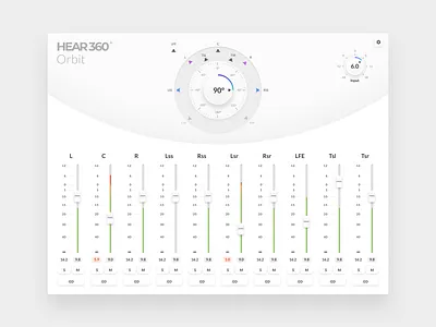 Orbit 💫 light — VST plugin design app application audio daw design gui interface plugin software sound ui vst