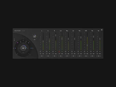 Orbit — Audio plugin design audio audio app daw design faders interface knob mixer music plugin slider software sound surround ui design user ux ux design vst