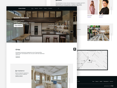 Gudani Interior - Furniture Company corporate website decor figma furniture furniture design interior minimal product project style typography ui ux web webdesign website